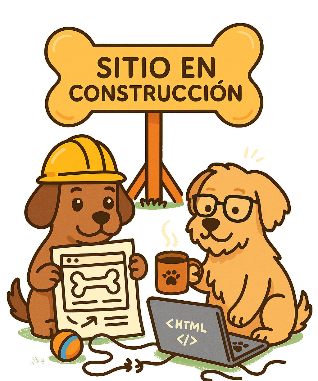 Perros trabajando en el sitio